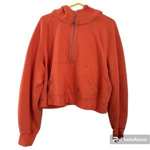 Lululemon hooded scuba, light orange